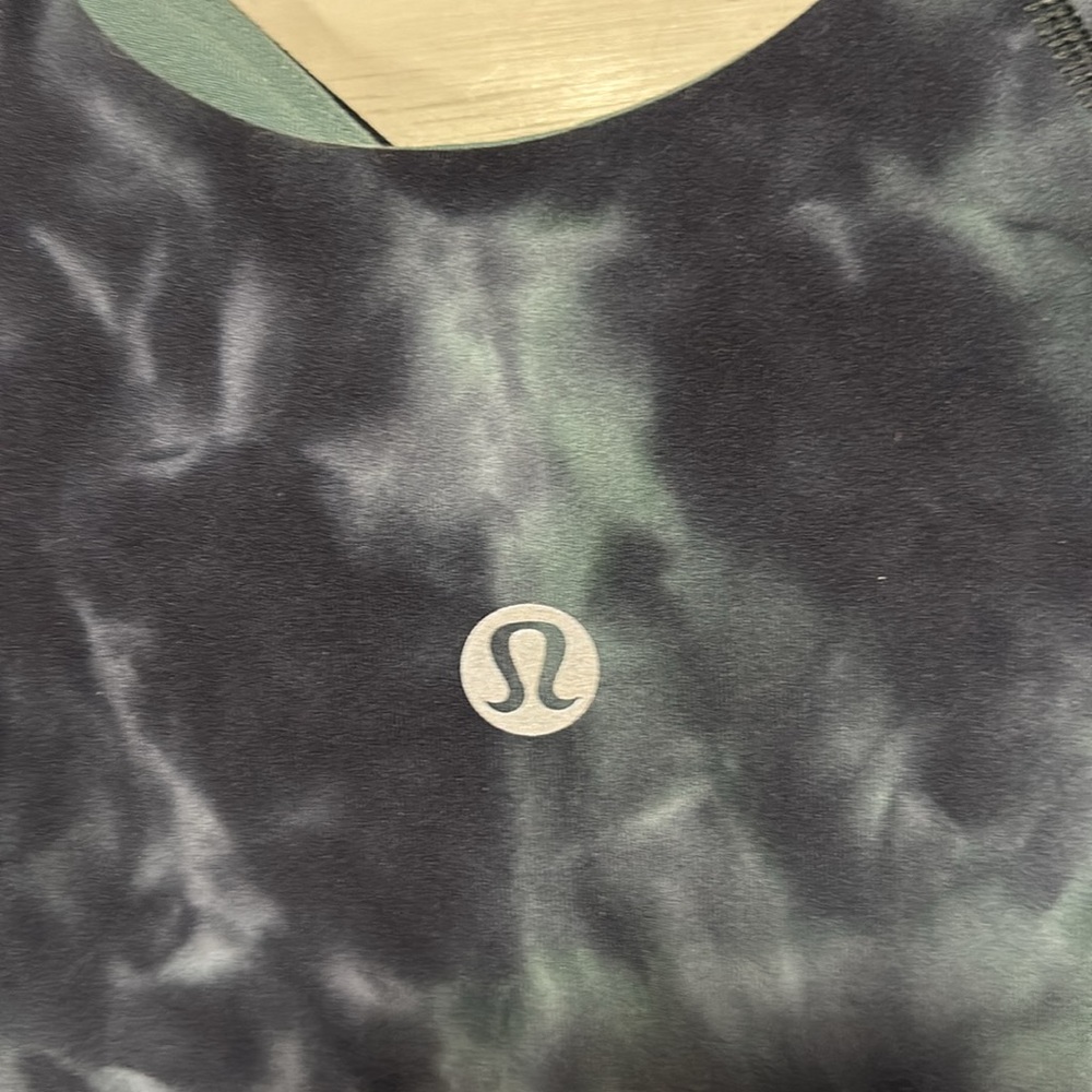 LULULEMON ALIGN TANK *WAIST DIAMOND DYE SILVER BLUE TIDEWATER TEAL GRAPHITE NWT - Picture 3 of 8